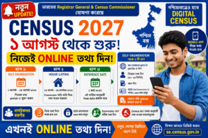 Census 2027 – পশ্চিমবঙ্গে জনগণনা, Self Enumeration, House Listing ও গুরুত্বপূর্ণ তথ্য